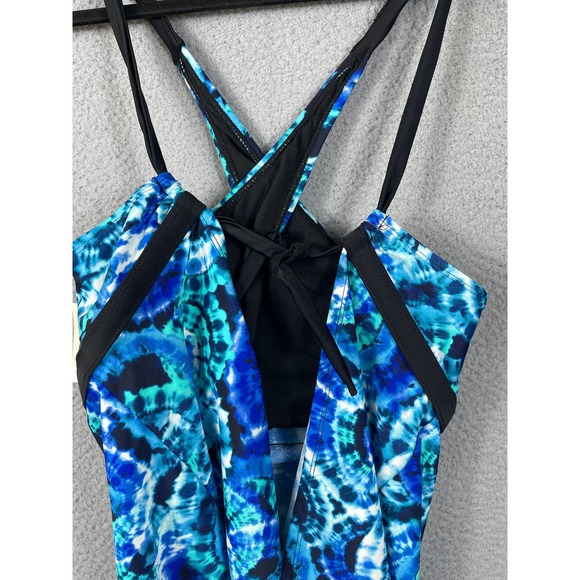 SO Juniors Plus Size 0X Tankini Blue Top NWT - Picture 5 of 8